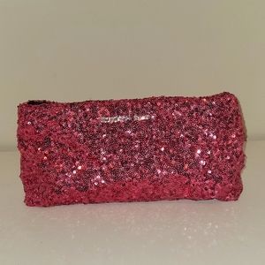 Victoria secret sequin pink clutch